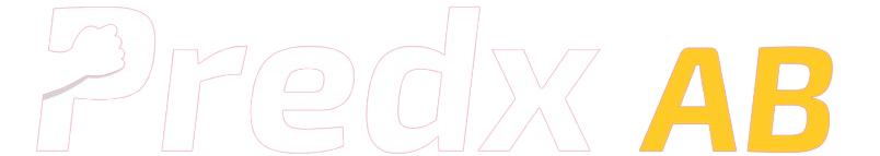 Predx logotyp och varumärke - professionella flytt- och städtjänster i Helsingborg